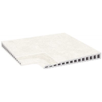 Угол Exagres ANGULO DESBORDANTE BEDFORD WHITE (белый), 31x31 см, пер. басс.
