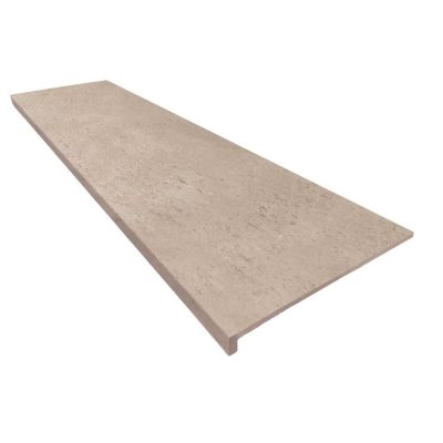 Ступень прямая верхняя Exagres PELDAÑO RECTO LITOS SABANA (бежевая), анти-слип, 33x120x3 см