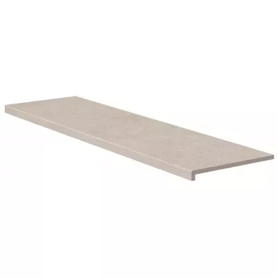Ступень прямая верхняя Exagres PELDAÑO RECTO ESSENZA CRETA (серая), 33x120x3 см