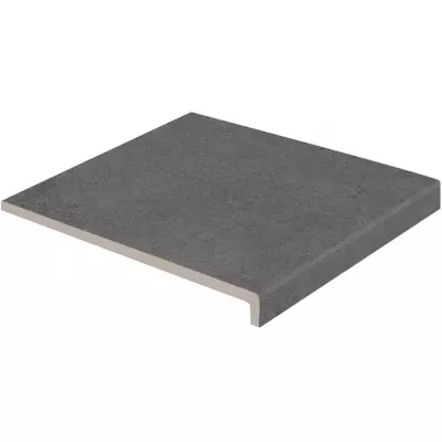 Ступень прямая верхняя Exagres PELDAÑO RECTO ESSENZA GRAFITE (графит), анти-слип, 33x33x3 см