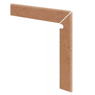 Плинтус для ступеней Exagres ZANQUIN INGLETADO ML ESSENZA RUST (коричневый), правый, 59,6x59,6 см