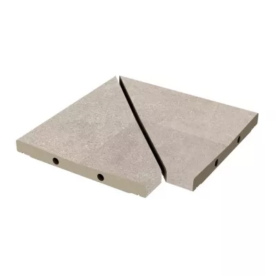 Угол решетки Exagres ANGULO REJILLA MODULAR ESSENZA CRETA (серый), 30x30 см