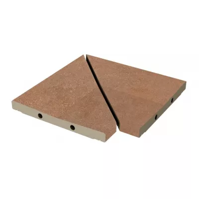 Угол решетки Exagres ANGULO REJILLA MODULAR ESSENZA RUST (коричневый), 30x30 см