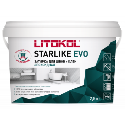 Литокол Starlike Evo S113 Neutro эпокс. затирка 2,5кг