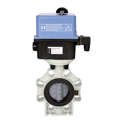 Кран-бабочка K4 DN100 ПВХ фланц. соед 110 - 4" PN10 EPDM EO ER60 90-240VAC