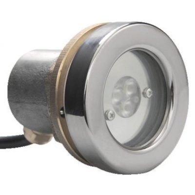Прож. 3 Power LED 2.0, 8 Вт, 24В DC, круг 72 мм, накл. с контраг., V4A, 6000К, 5 м 2x0,75 мм2, RG