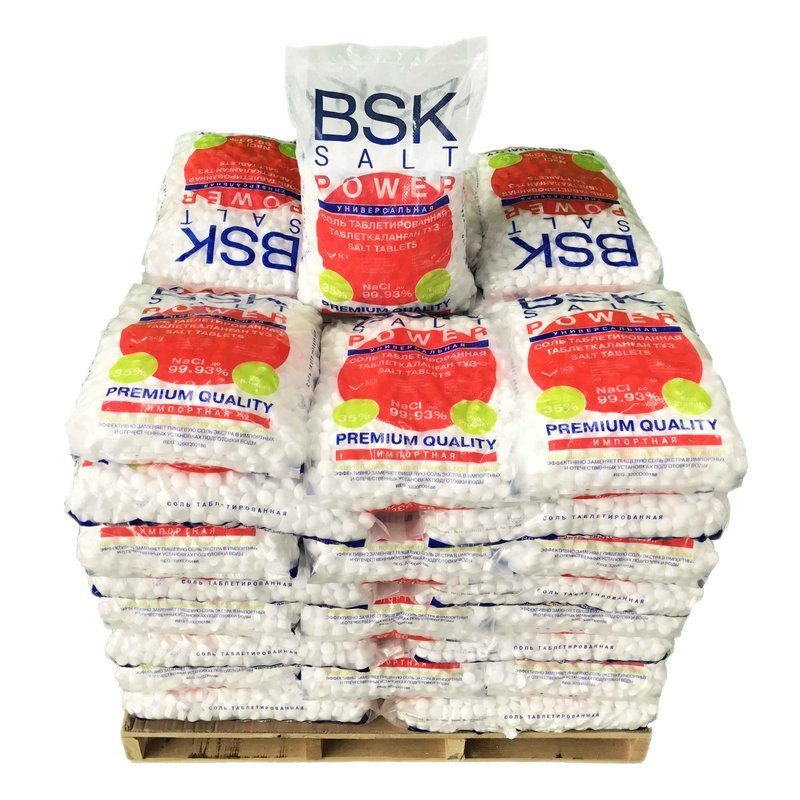 Соль таблетированная ТМ "BSK POWER" (25 кг в мешке)