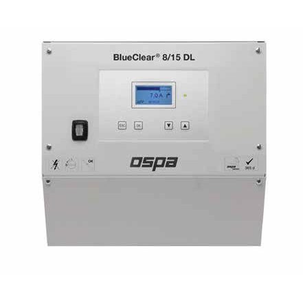 Хлорозонная установка BlueClear 8 DLMK с цифр. блоком упр. и щелочным баком, до 8 г хлора в час