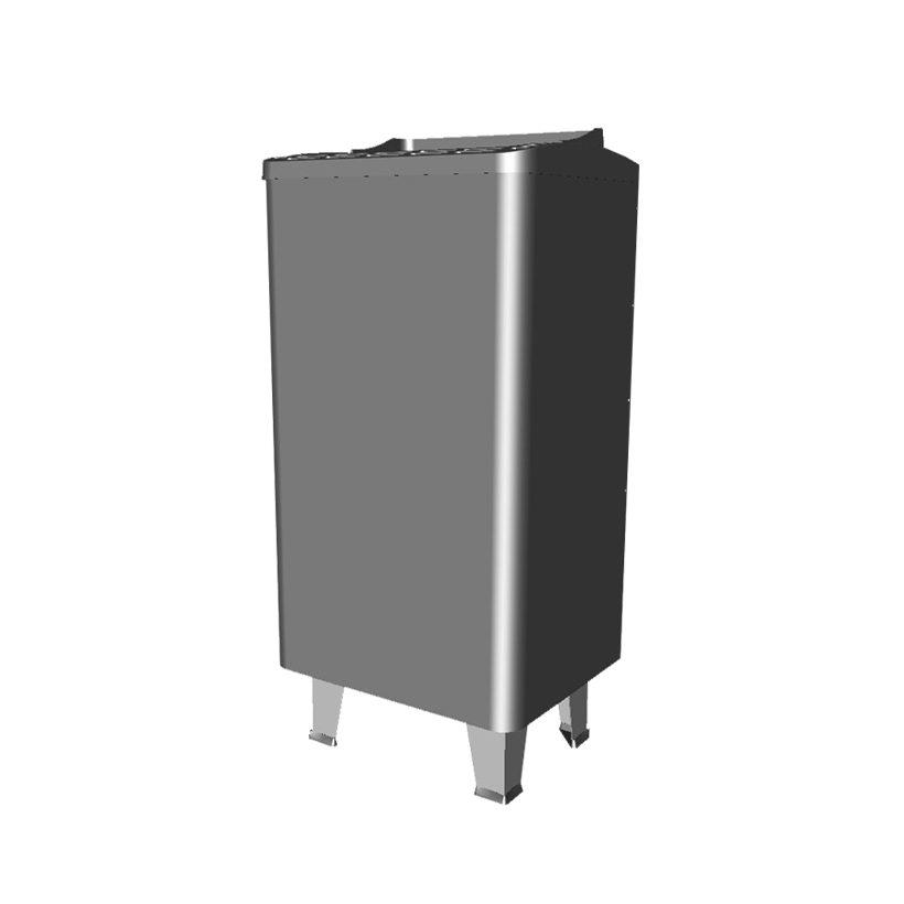 Напольная печь для сухой сауны EOS Thermo-Tec S, 6,0 кВт, 400 В 3N AC, литой алюминий, цвет антрацит