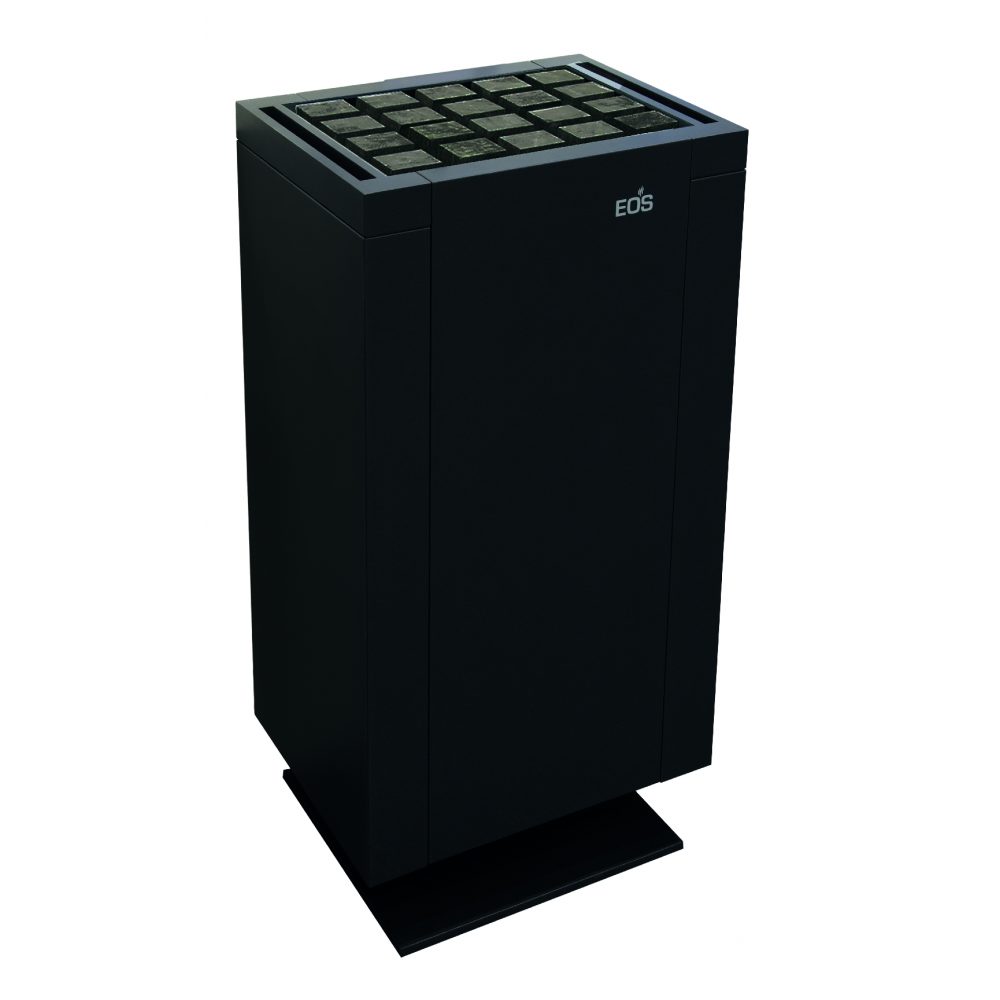 Печь для сауны Mythos S45 Black, 840 х 500 х 370 мм, 400В 3N AC, 12,0 кВт, с набором камней