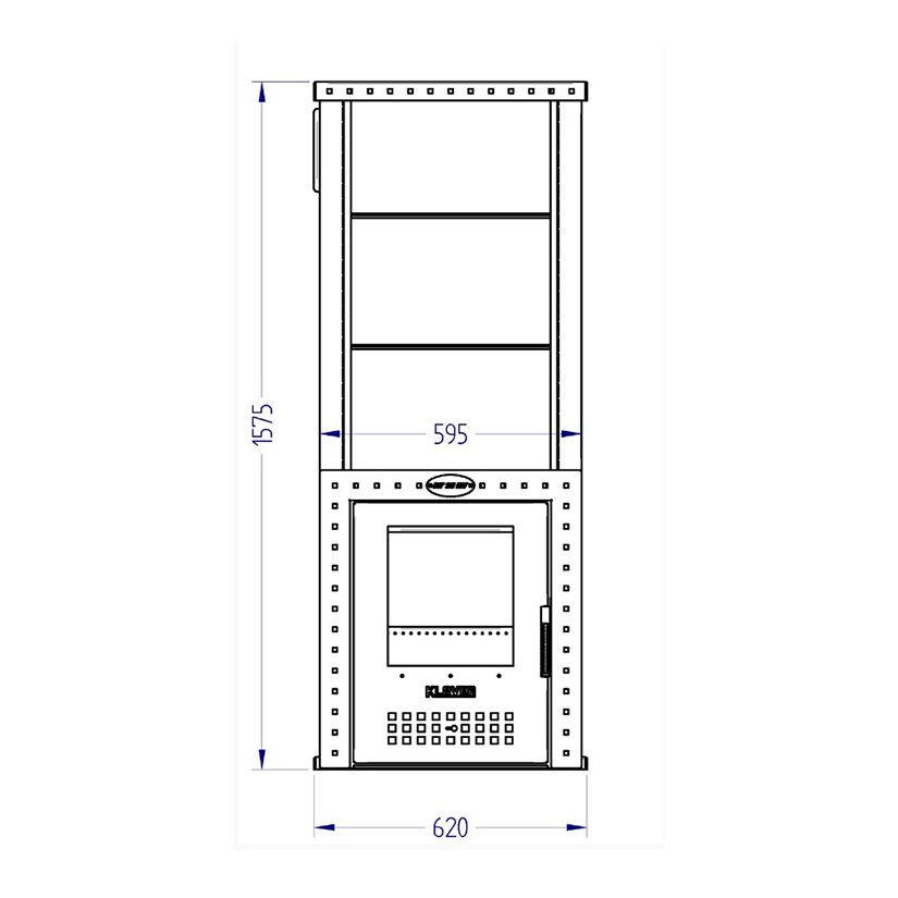 Газовая печь для бани KLOVER RT 35-RV 310S, 28 кВт, для парной 22-35 м3, серпентинит