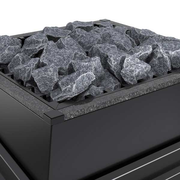 Печь для сауны EOS Future Stone Nero Impala, 890 x 600 x 640 мм, 400 В 3N AC, 9,0 кВт