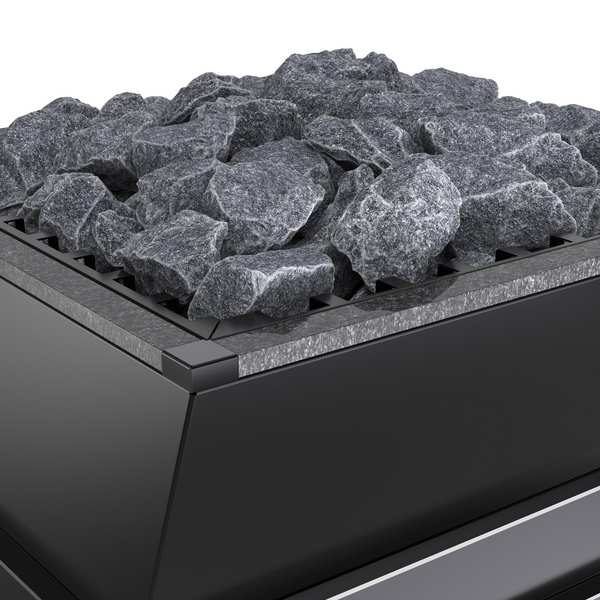 Печь для сауны EOS Vision Stone Nero Impala, 950 x 600 x 600 мм, 400 В 3N AC, 9,0 кВт