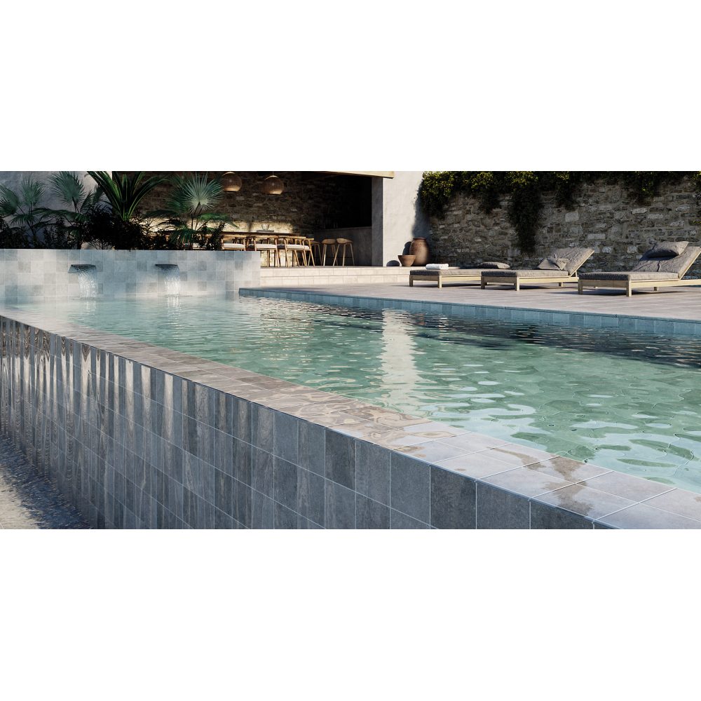 Ступень угловая Exagres CARTABON ML PROVENZA GRIGIO (светло-серая), анти-слип, 33x33x4 см