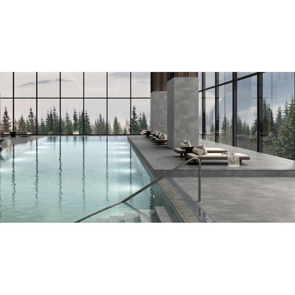 Плитка Exagres BASE PROVENZA NEBBIA (серая), анти-слип, 60x120 см