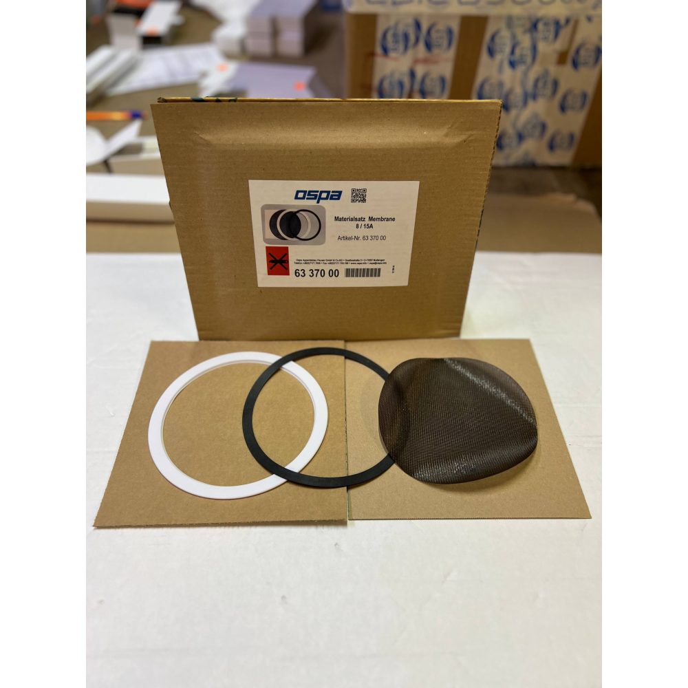 Комплект мембраны с уплотнительным кольцом и прокладкой для хлорозонных установок 8/15А