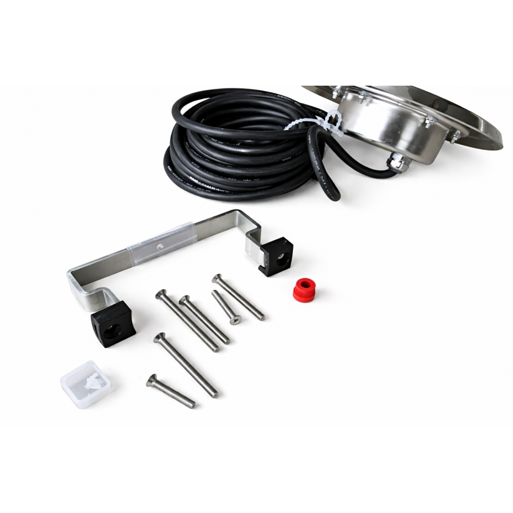 Прожектор POWER LED RGBW (6х4х3 Вт) 72 Вт, d=257 мм, матовое стекло, нерж. ст.