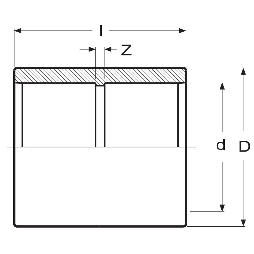 Муфта ПВХ d=160 PN16 Plimat