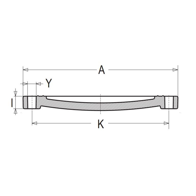 Фланец ПВХ со стационарной заглушкой d=160 PN10 Plimat