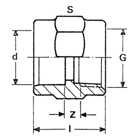 Муфта ПВХ d=20x1/2" внутр.р. PN10 Plimat