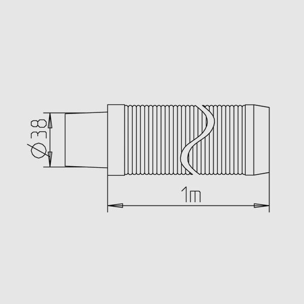 Комплект шлангов (4 х 1,8 п.м) d=38 мм для Ocean Vac 4FUN PR + мешок