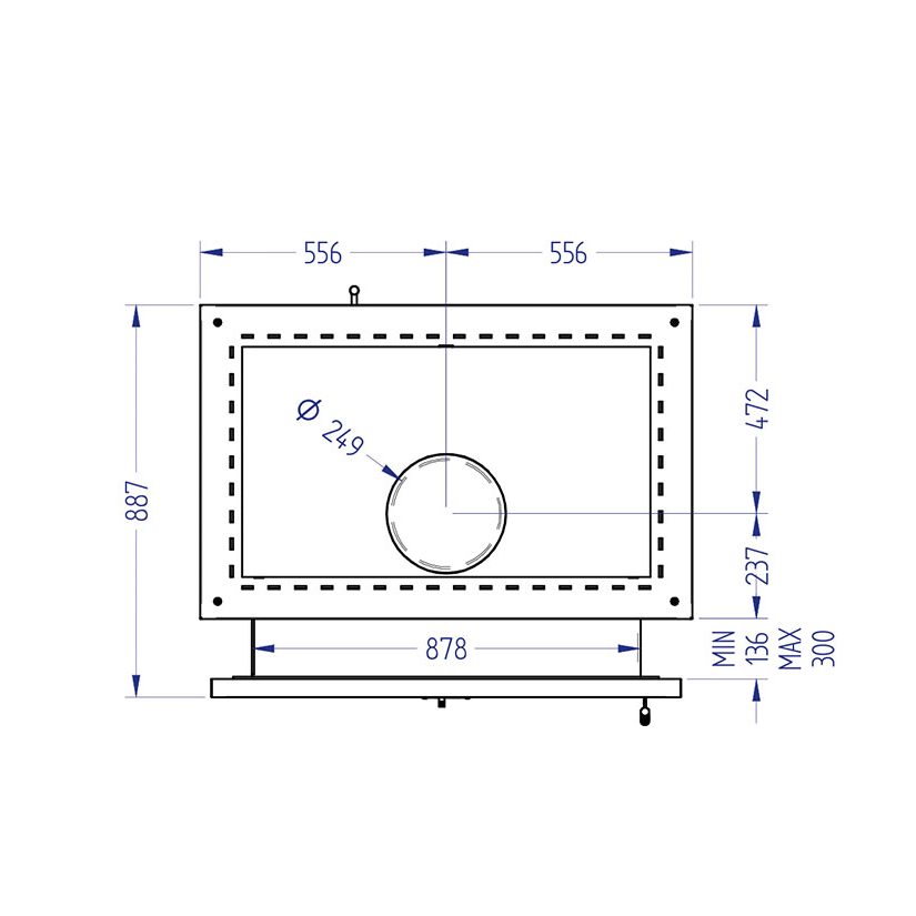 Дровяная печь для бани KLOVER RT 100-RV Design 01, 80 кВт, для парной 50-100 м3, талькомагнезит