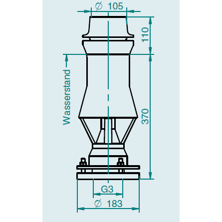 Форсунки фонтана SpringFit Гейзер 80, 3", Ø 105 мм, бронза