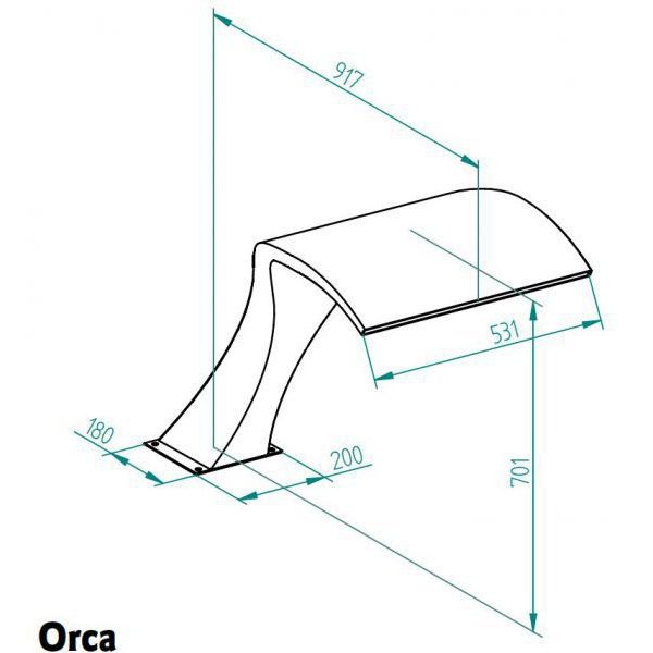 Водопад Orca, с насосом 1,1 кВт, DS, BZ