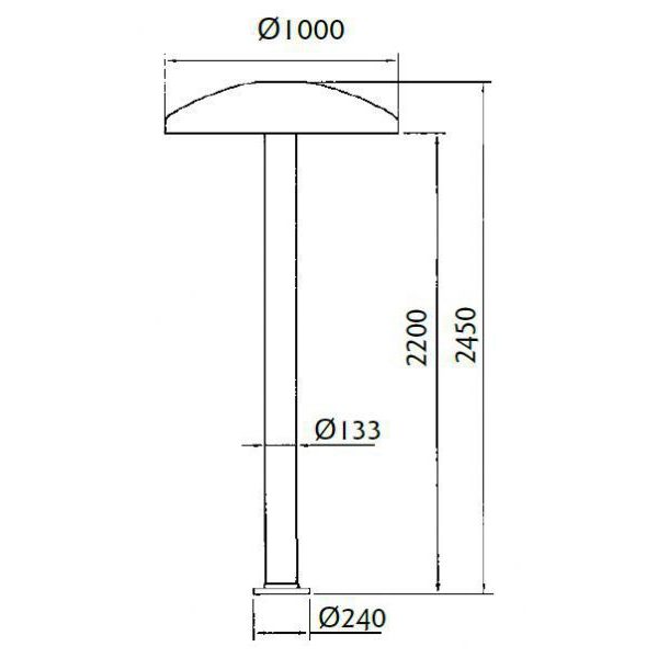 Комплект водопада "Гриб", тип 1000, насос 2,6 кВт, 230 / 400 В,  50 Гц, BZ