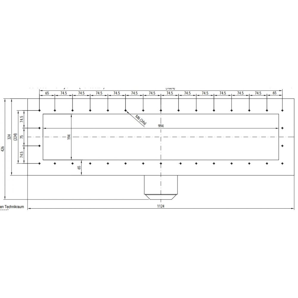 Монтажный комплект системы противотока Ospa-MySwim Uni/UniK, для бет. и плен. басс.