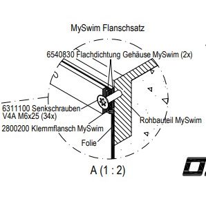 Монтажный комплект противотока OSPA MySwim для всех видов бассейнов