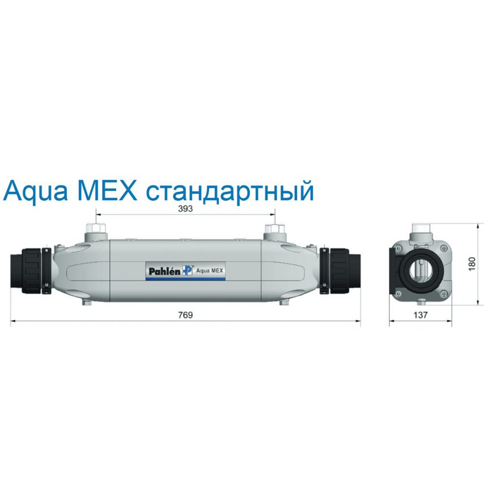 Теплообменник Pahlen Aqua-Mex 40 кВт (горизонтал.), пластик/AISI 316L