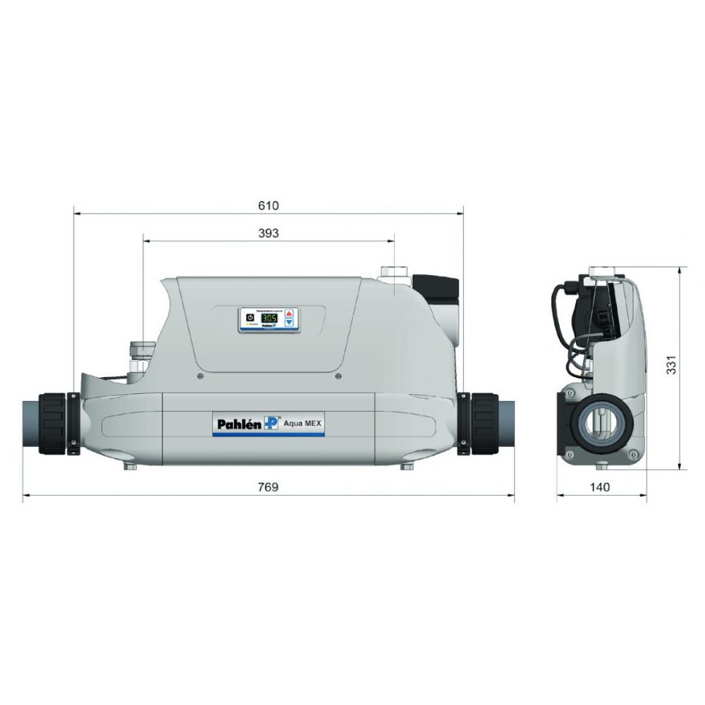 Теплообменник Pahlen Aqua-Mex 40 кВт (горизонтал.) комплект, пластик/AISI 316L