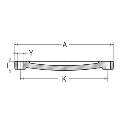 Фланец ПВХ со стационарной заглушкой d=160 PN10 Plimat чертеж, схема Allpools