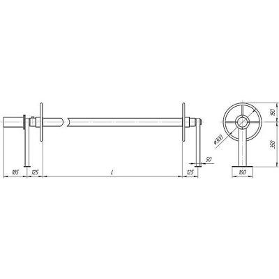 Автоматическое сматывающее устройство для ПВХ ламелей (жалюзи) чертеж, схема Allpools