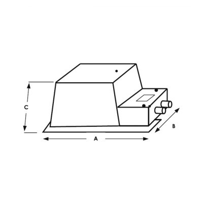 Трансформатор Acqua Source, 150 Вт, 220 В/12 В чертеж, схема Allpools