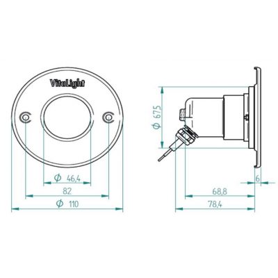 Прож.  4/4 Power LED 3.0, 11 Вт, 24 В DC, круг 110 мм, V4A, RGBW, 10 м кабель, RG чертеж, схема Allpools Прож.  4/4 Power LED 3.0, 11 Вт, 24 В DC, круг 110 мм, V4A, RGBW, 10 м кабель, RG чертеж, схема Allpools