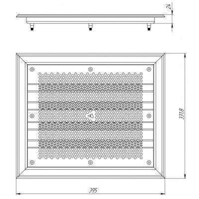 Водозабор 60 м3/ч, плитка (AISI 316) чертеж, схема Allpools