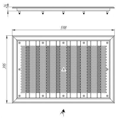 Водозабор 120 м3/ч, плитка (AISI 316) чертеж, схема Allpools