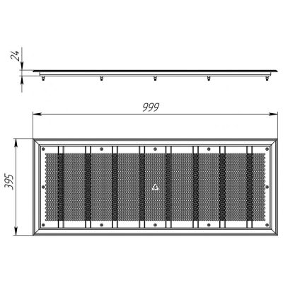 Водозабор 200 м3/ч, плитка  (AISI 316) чертеж, схема Allpools