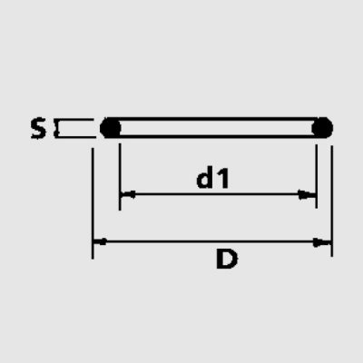 Прокладка EPDM для разборной муфты d=32 (40,06х33x3,53мм) чертеж, схема Allpools